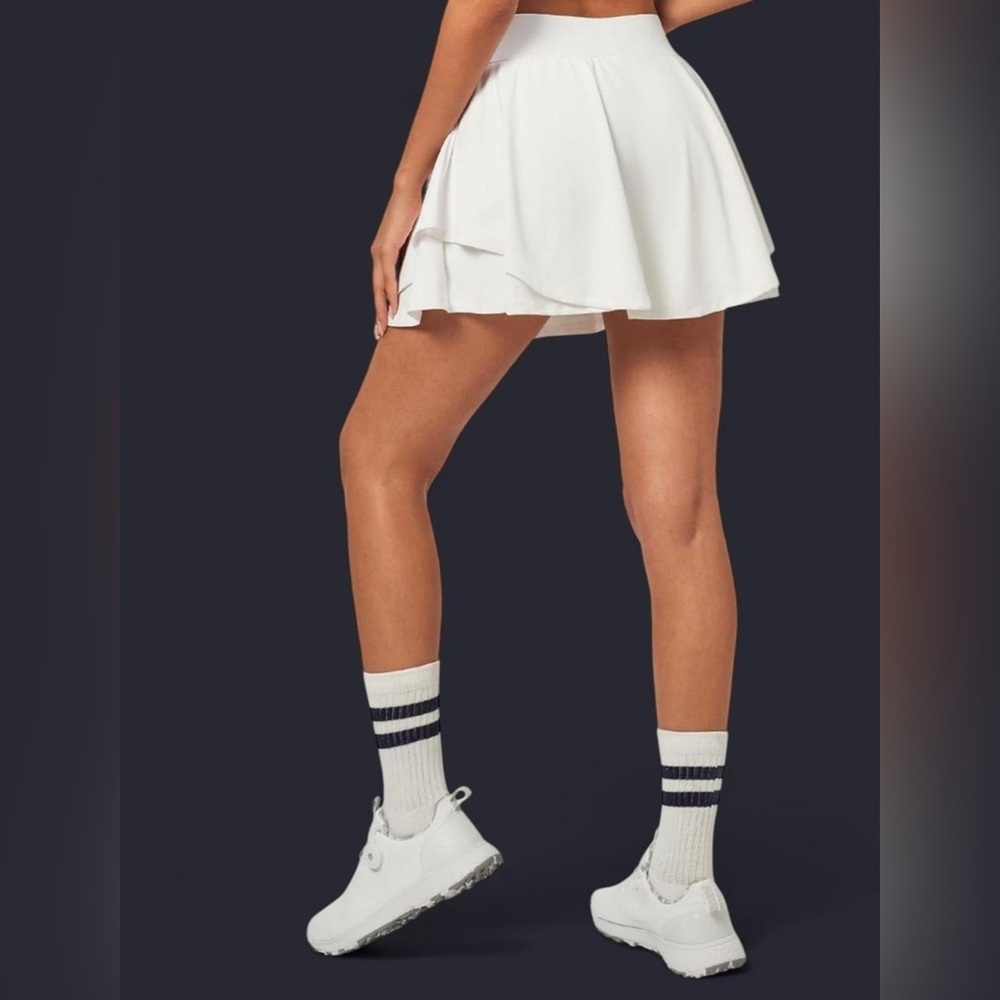 Women’s White Active Skort - Picture 5 of 6